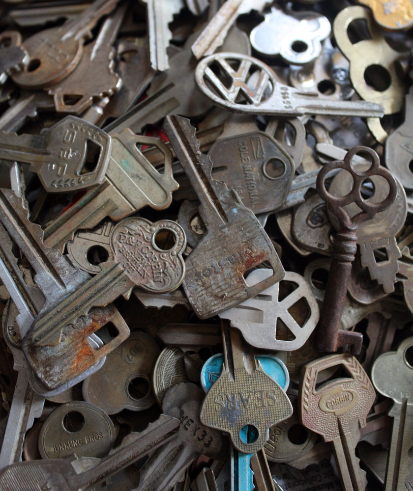 keys pile